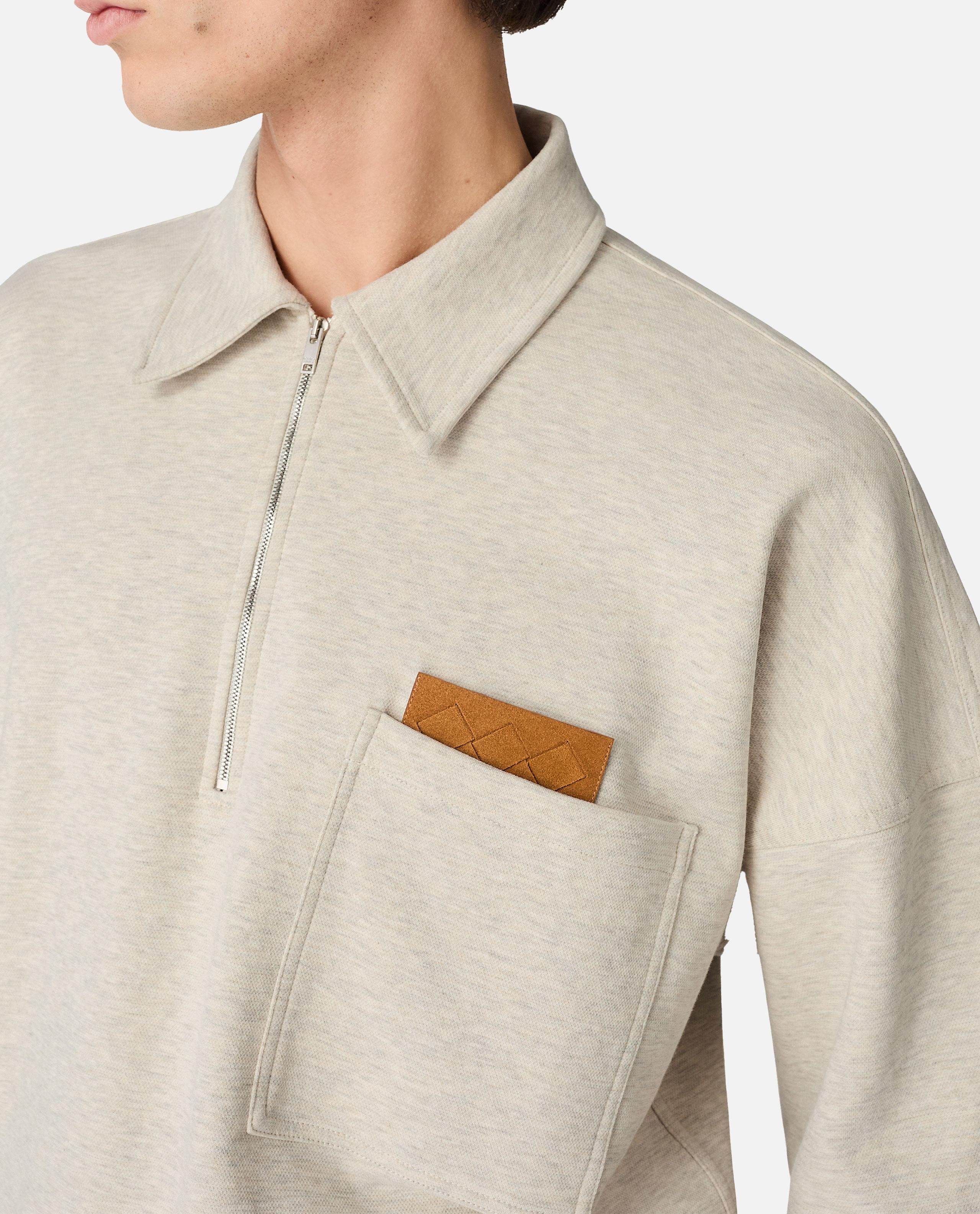 DOUBLE COTTON MELANGE POLO - 3
