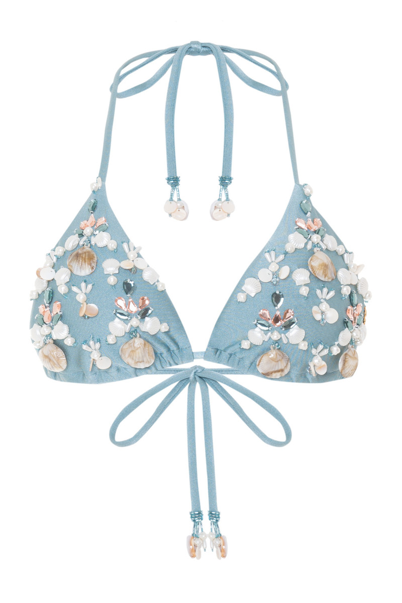 SEASHELL LACE BIKINI TOP 4
