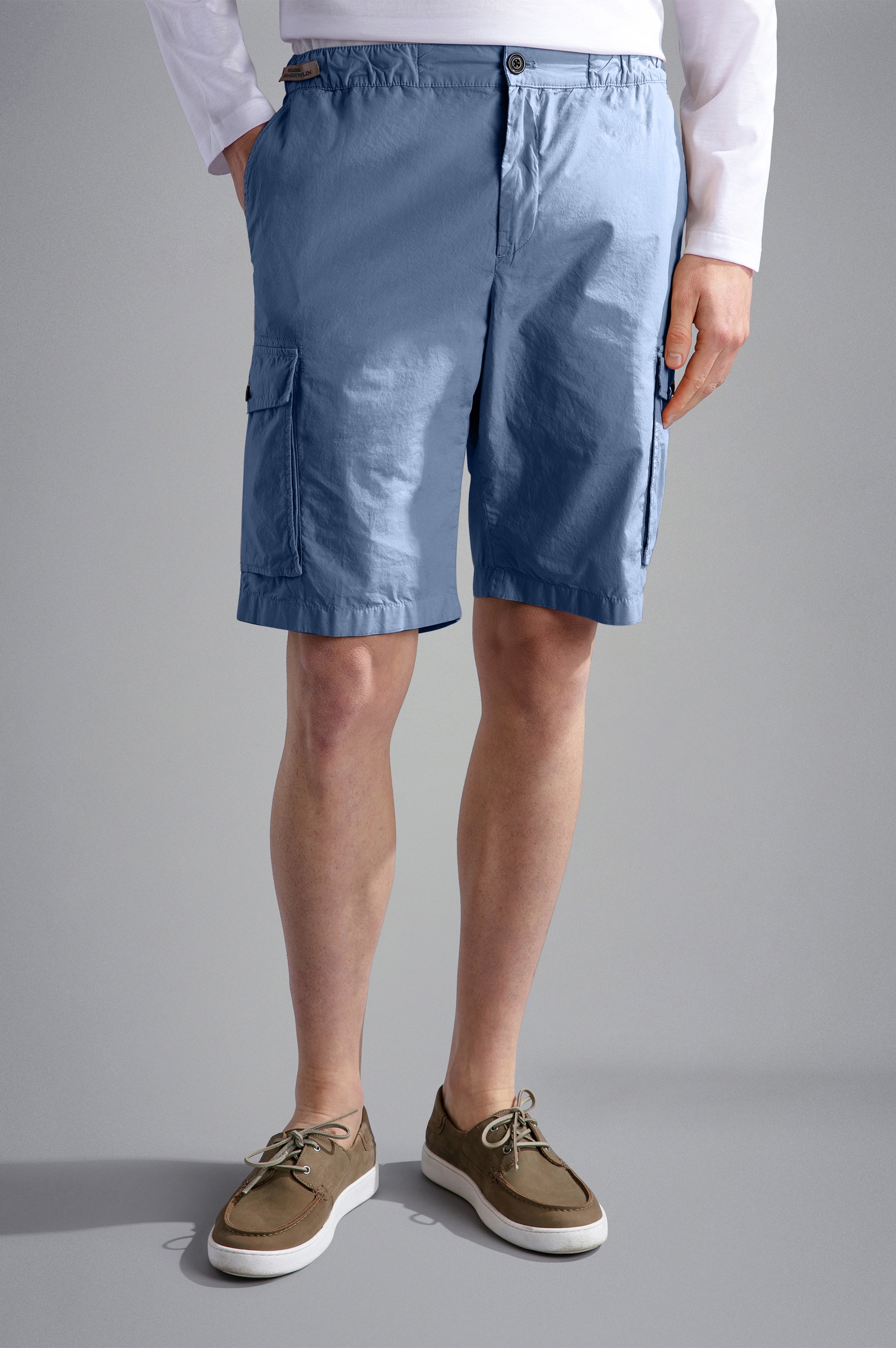 ULTRA-LIGHT POPLIN COTTON CARGO SHORTS - 6