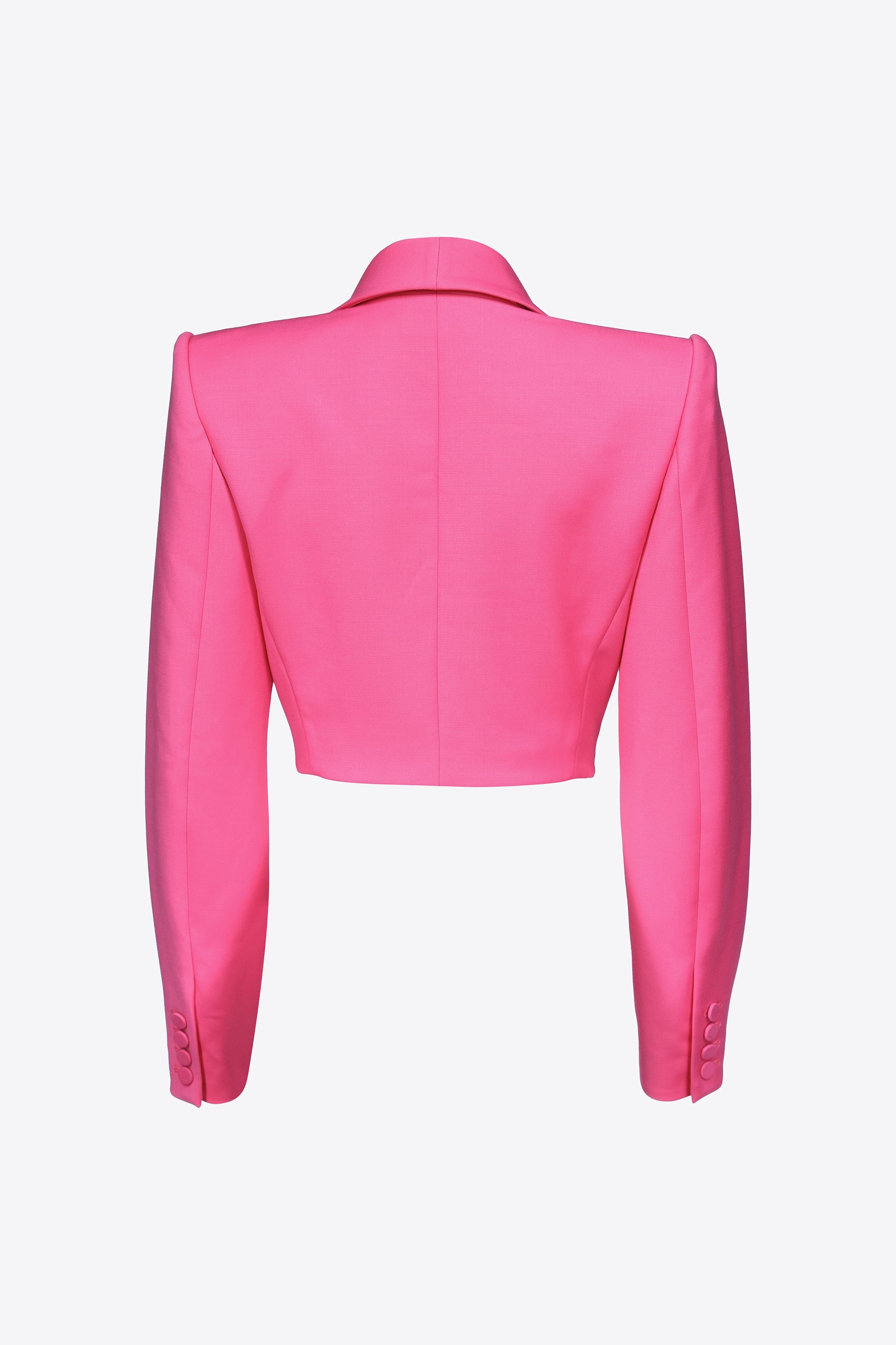 EMBROIDERED BUTTERFLY CROPPED BLAZER - 2