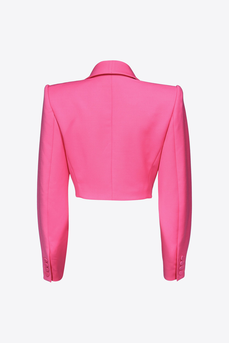 AREA EMBROIDERED BUTTERFLY CROPPED BLAZER outlook