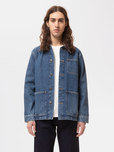 Nudie Jeans Barney Worker Jacket 90s Blue Denim outlook