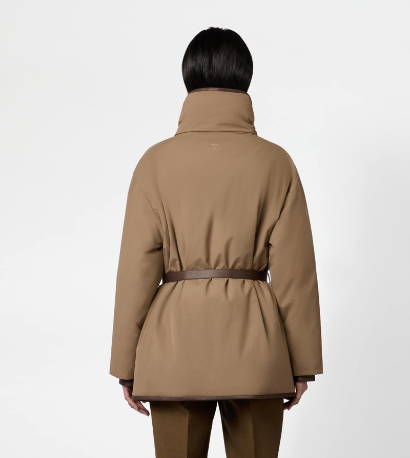 JACKET WITH LEATHER INSERTS - BROWN 4