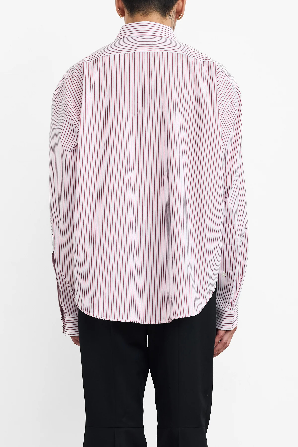 Vaquera Trompe L'Oeil Button Down White Red - 5