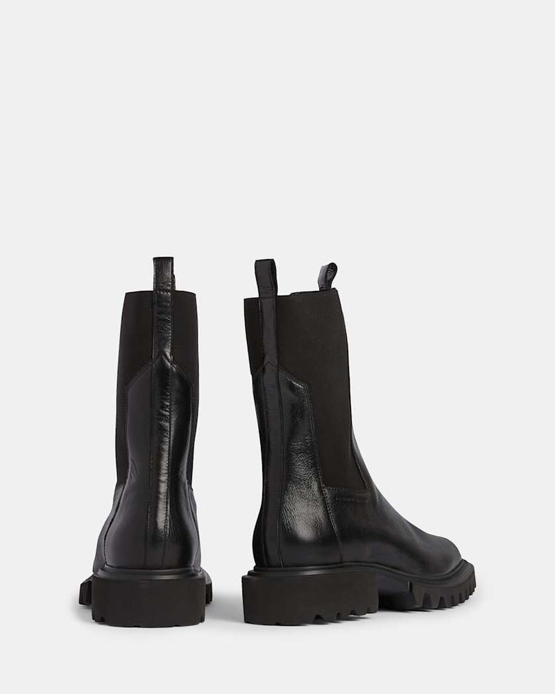 HALLIE LEATHER BOOTS 7
