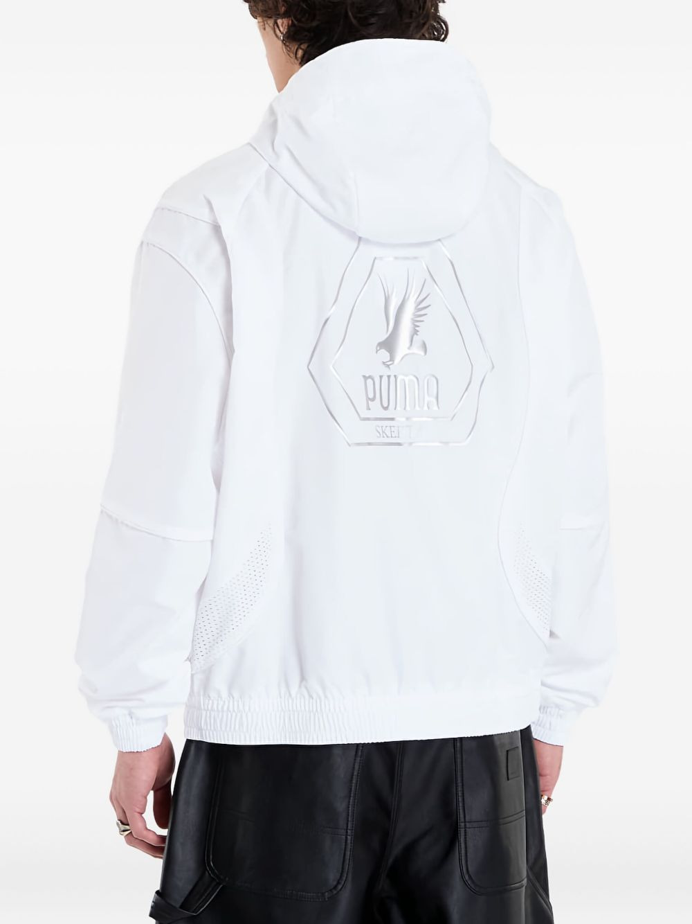 x Skepta hoodie mesh-panel jacket - 4