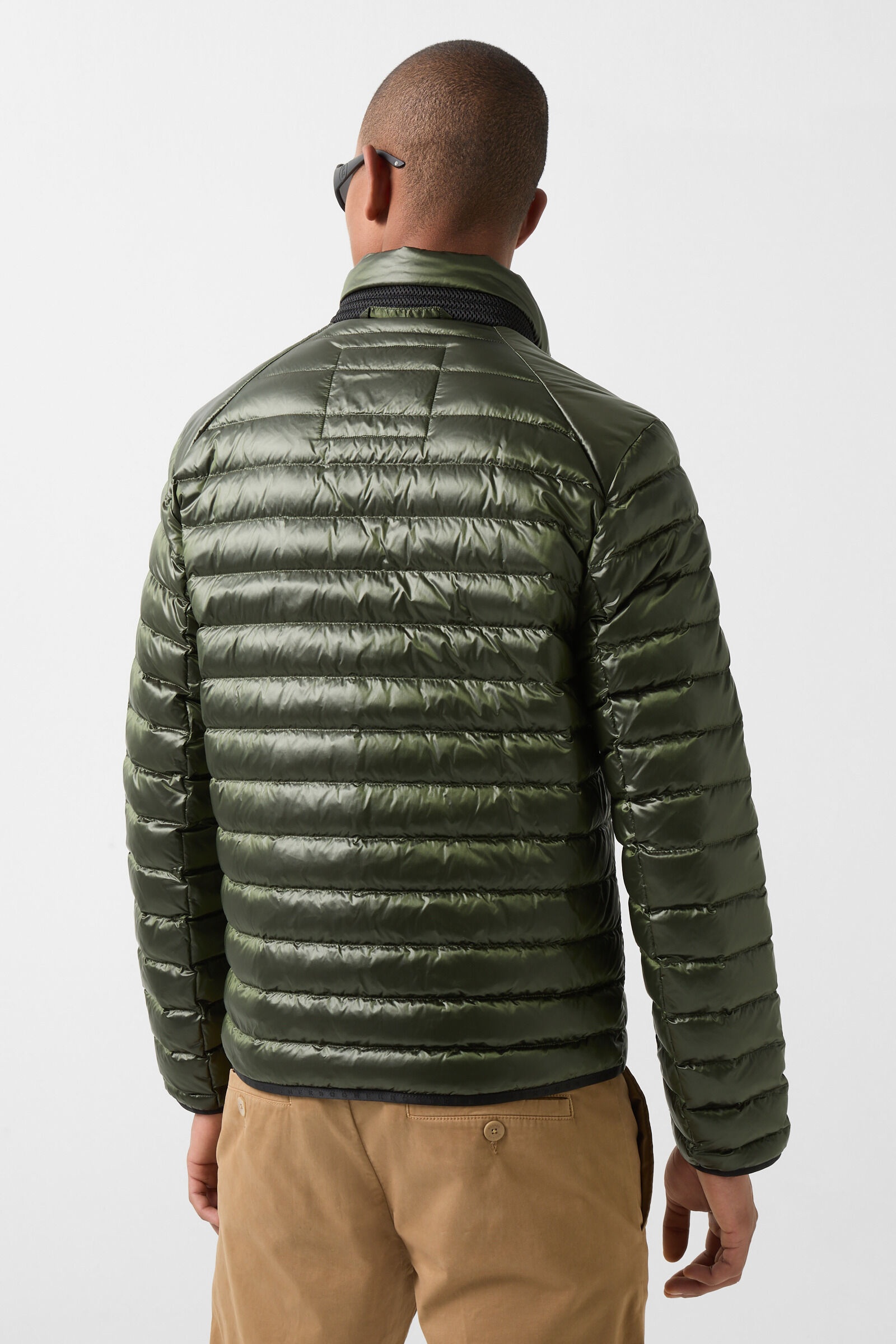 Liman Lightweight down jacket in Olive green - 3