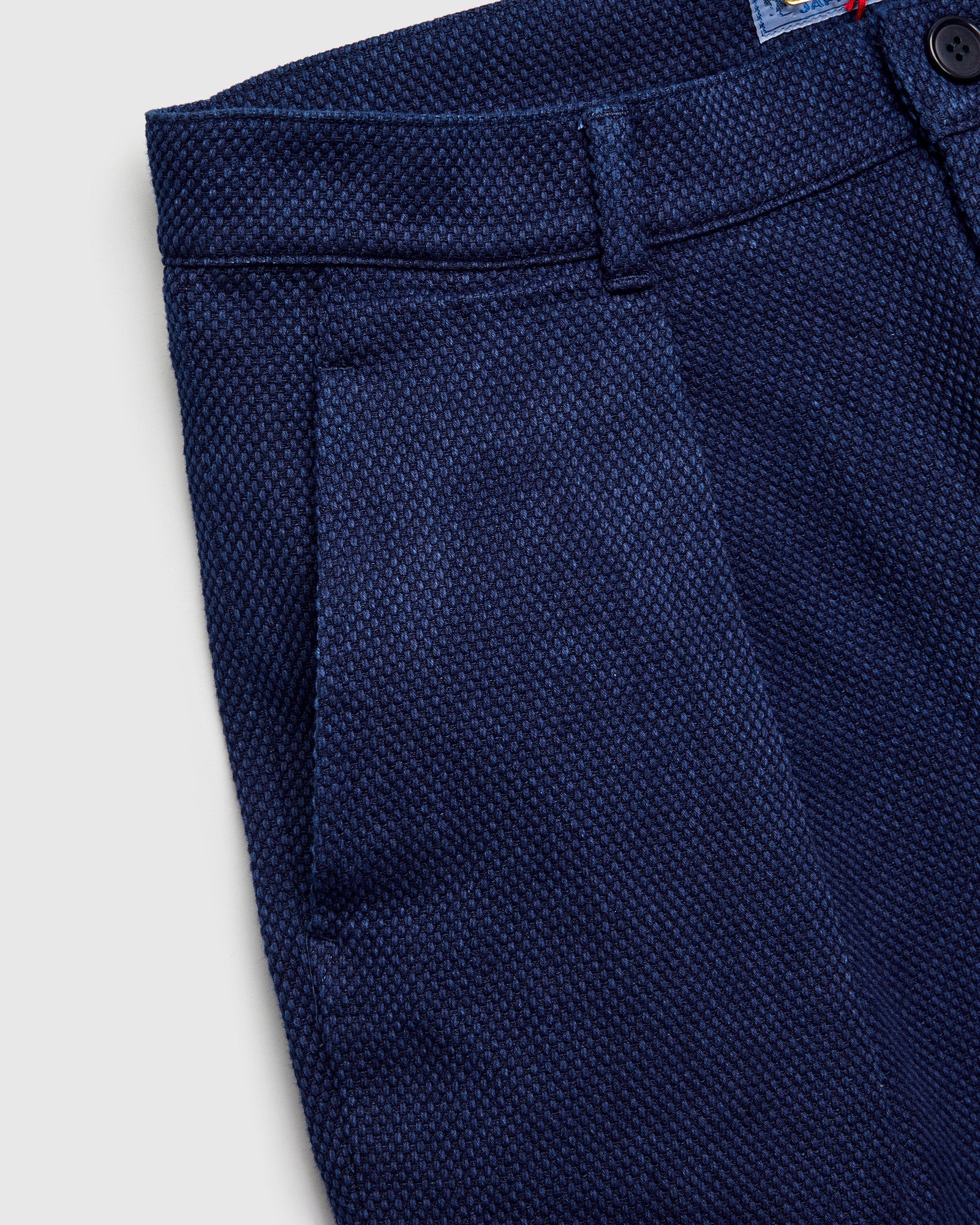 Light Sashiko Trousers in Pure Indigo - 4