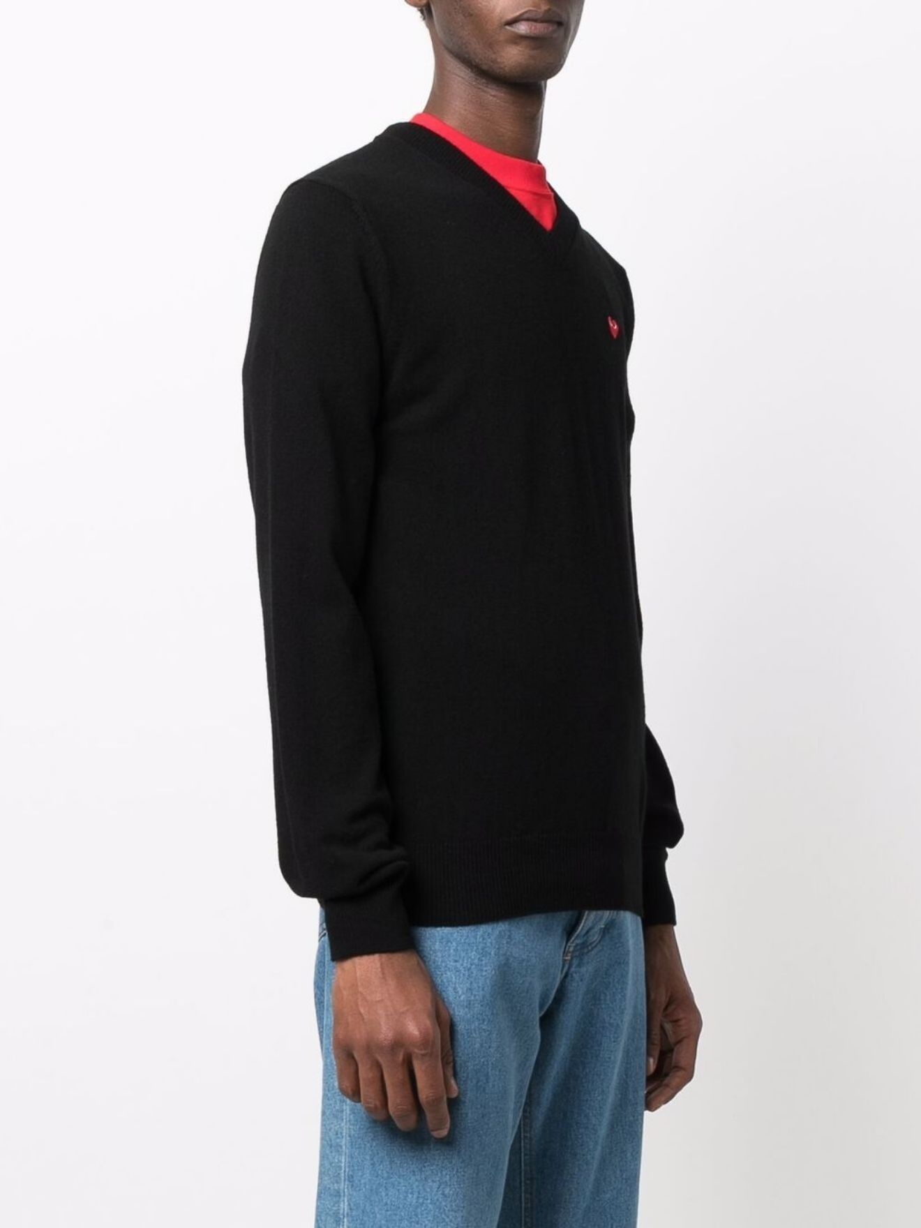 logo-patch wool jumper - 3