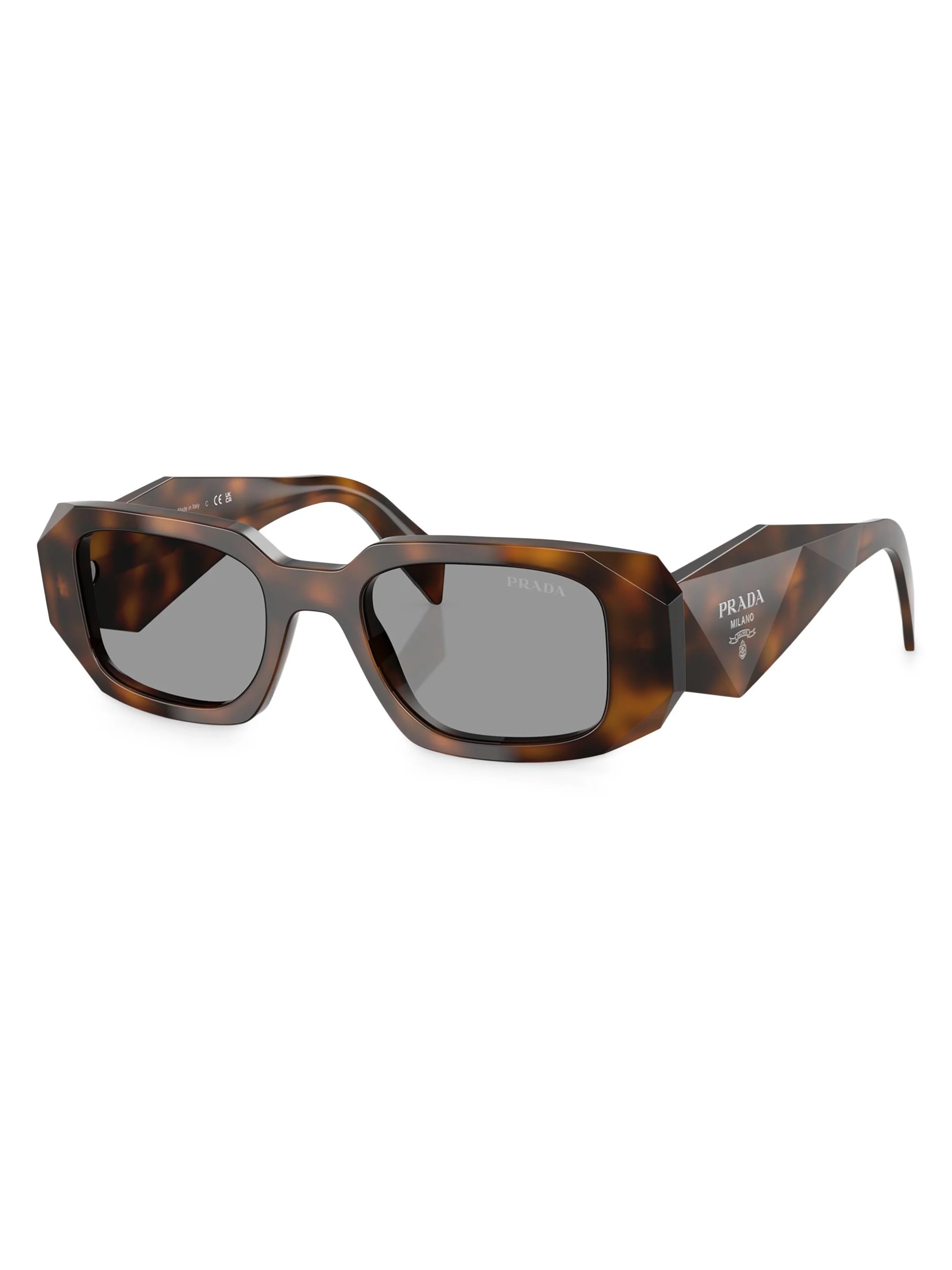 Women's 51MM Rectangular Sunglasses - Dark Havana Grey - 1