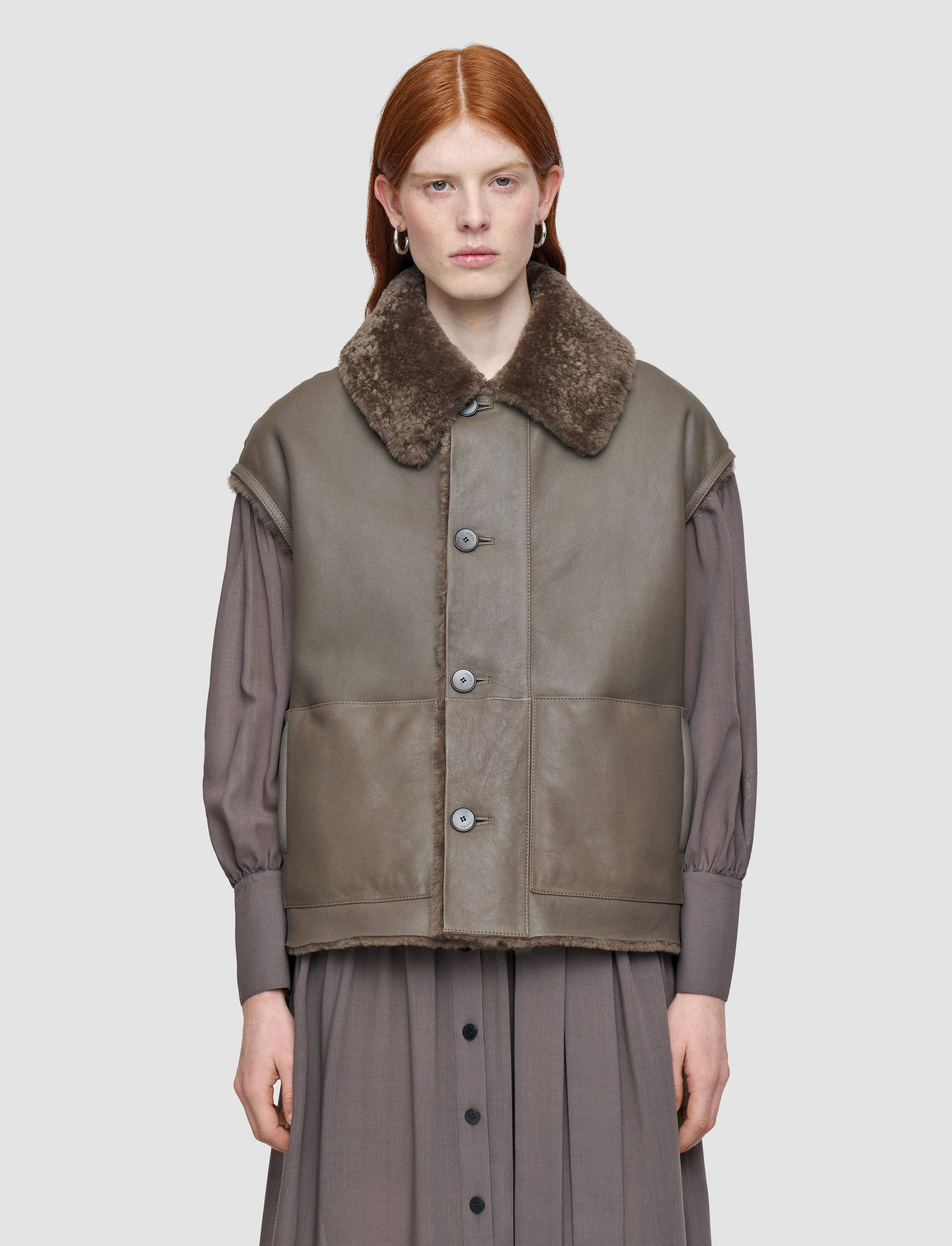 Molin Reversible Shearling Gilet - 6