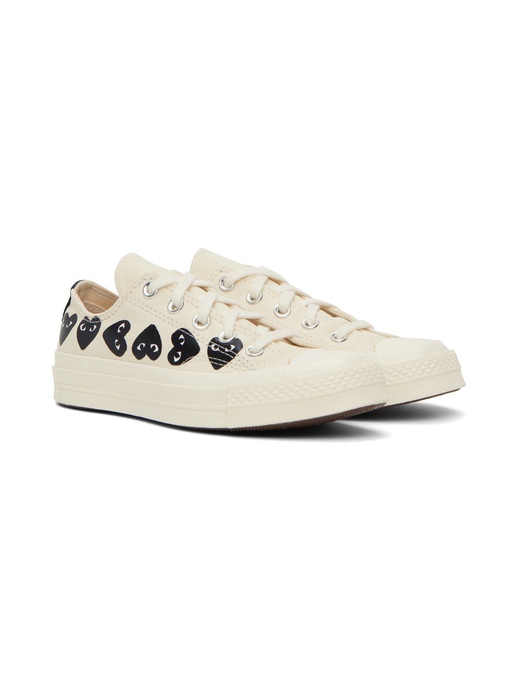 Beige Converse Edition Chuck 70 Multi Heart Sneakers - 4