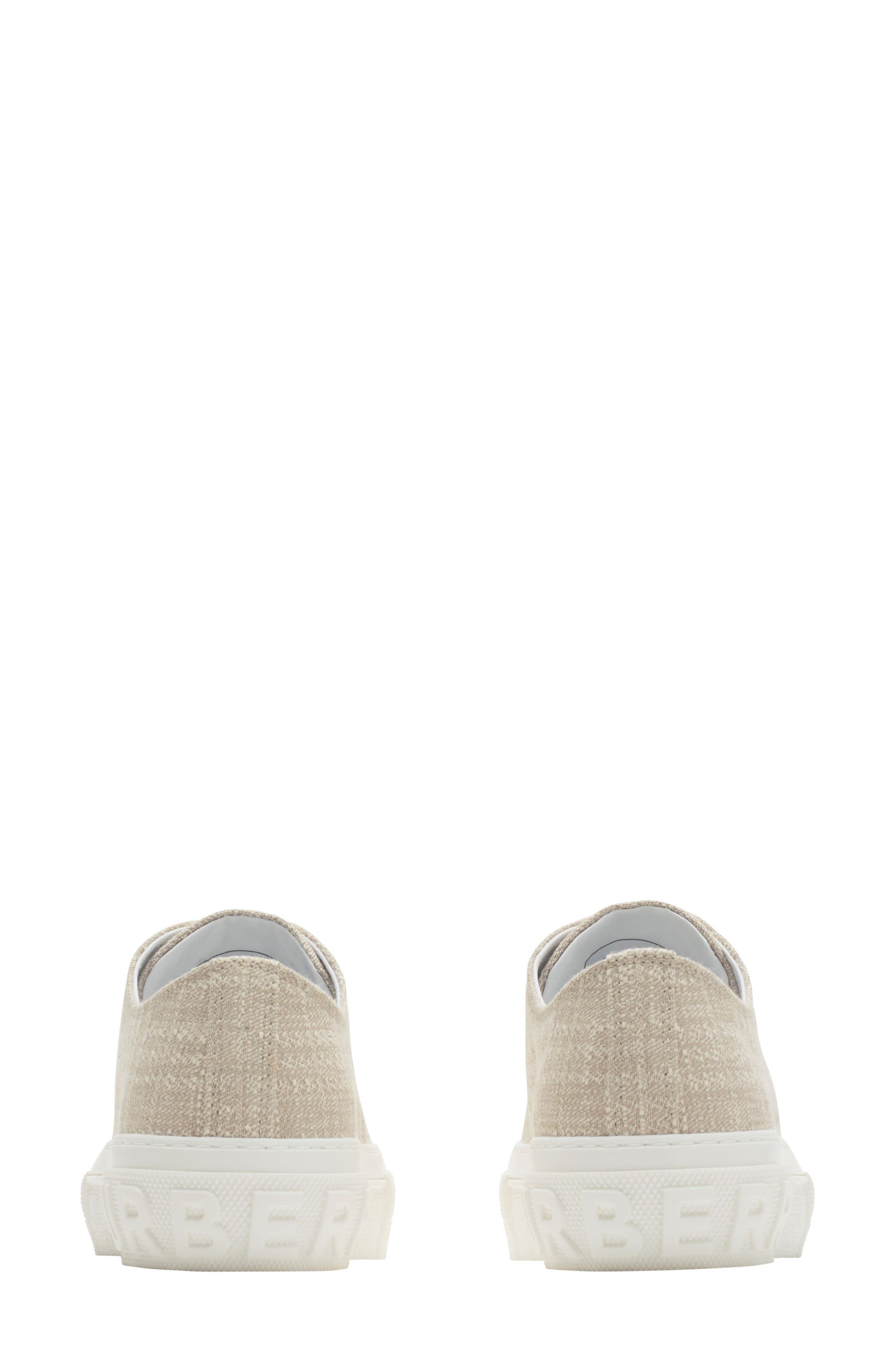 burberry Jack Check Low Top Sneaker in Gull at Nordstrom - 8