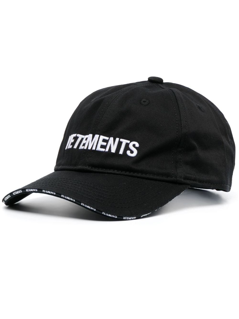 logo-embroidered curved-peak cap - 1
