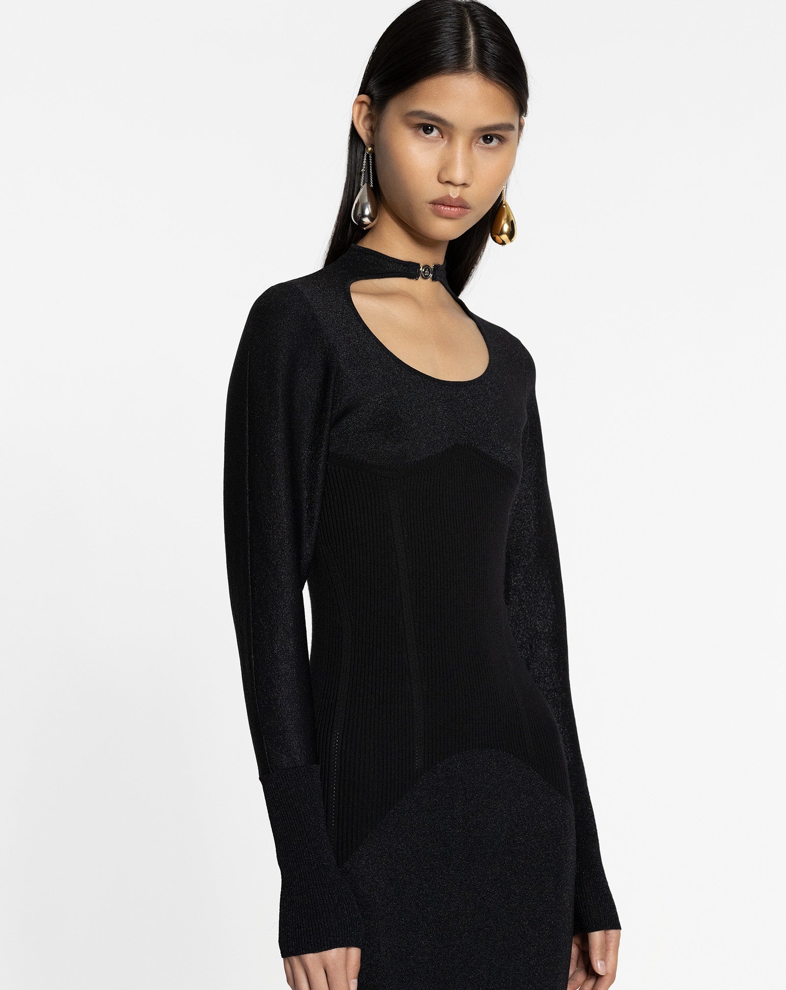 KNITTED MIDI DRESS - 4