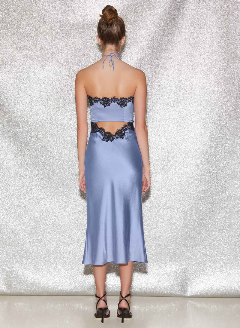 Silk & Lace Halter Slip 8