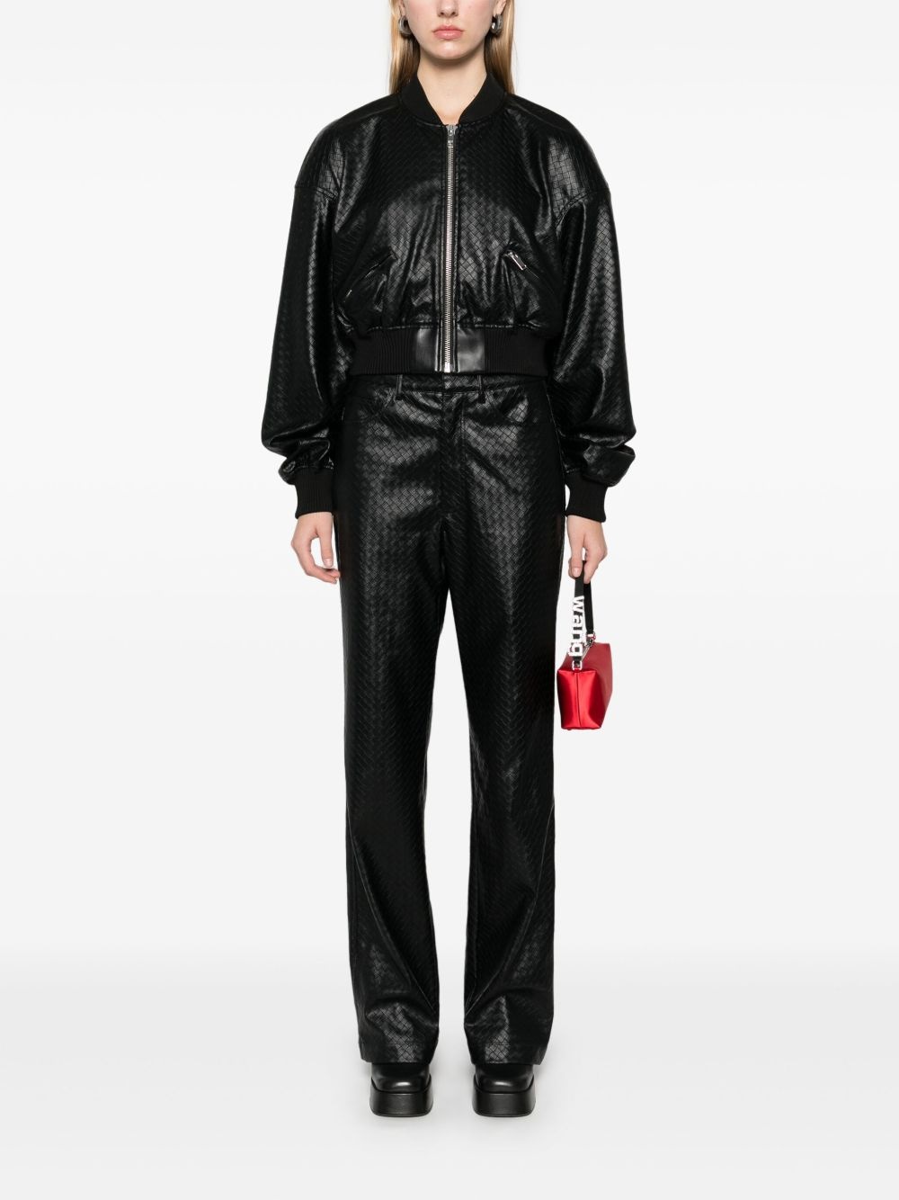 braided cropped bomber jacket - 2