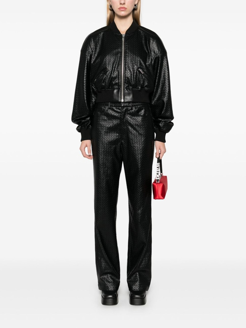 ROTATE braided cropped bomber jacket outlook