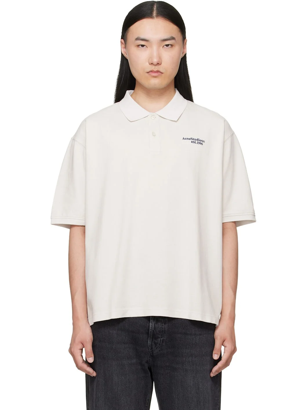 Off-White Washed Logo Polo - 1