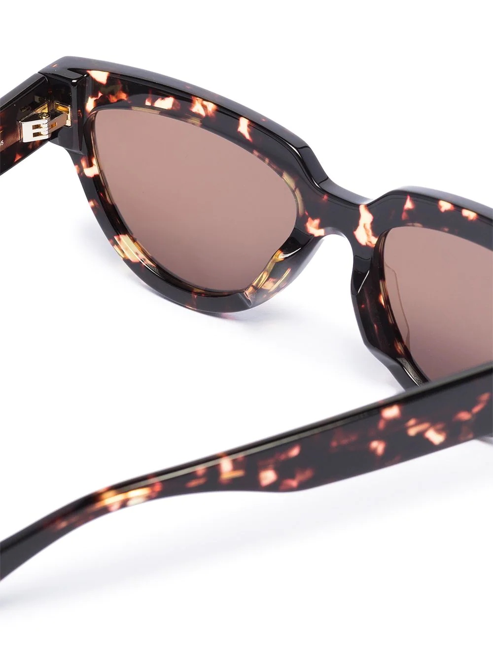 tortoiseshell-effect cat-eye sunglasses - 4