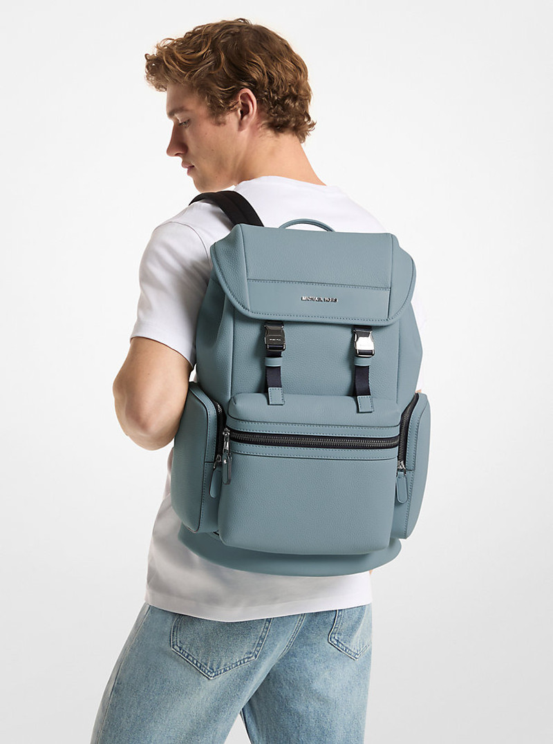 Jet Set Pebbled Leather Backpack 4
