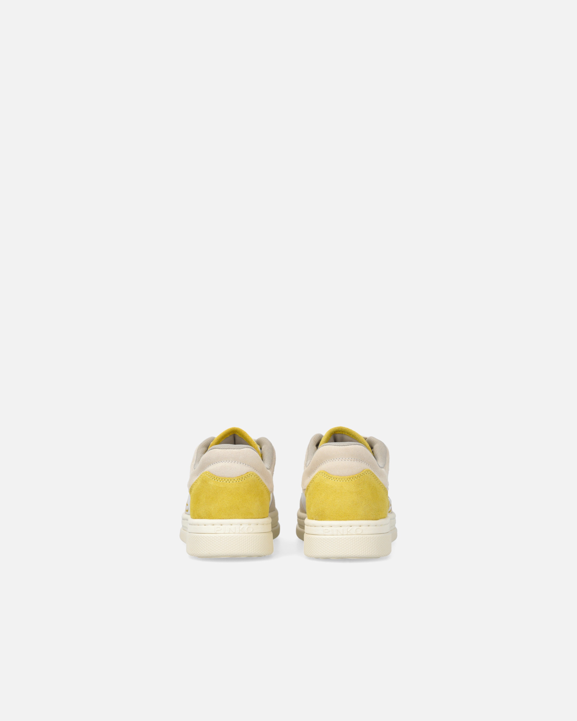 FLAT LEATHER SNEAKERS WITH CONTRASTING LOGO - 8