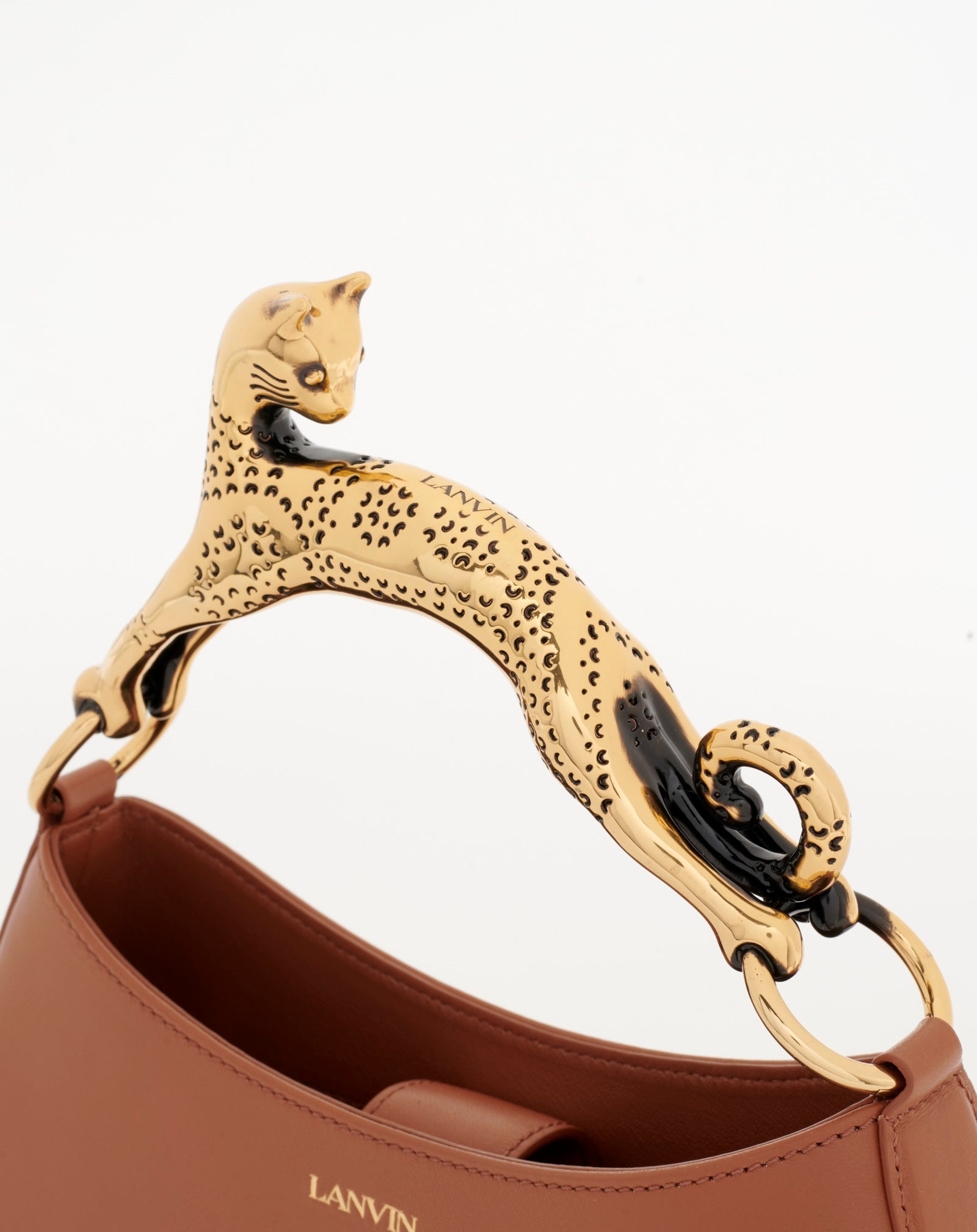 LEATHER HOBO CAT BAG SM - 6