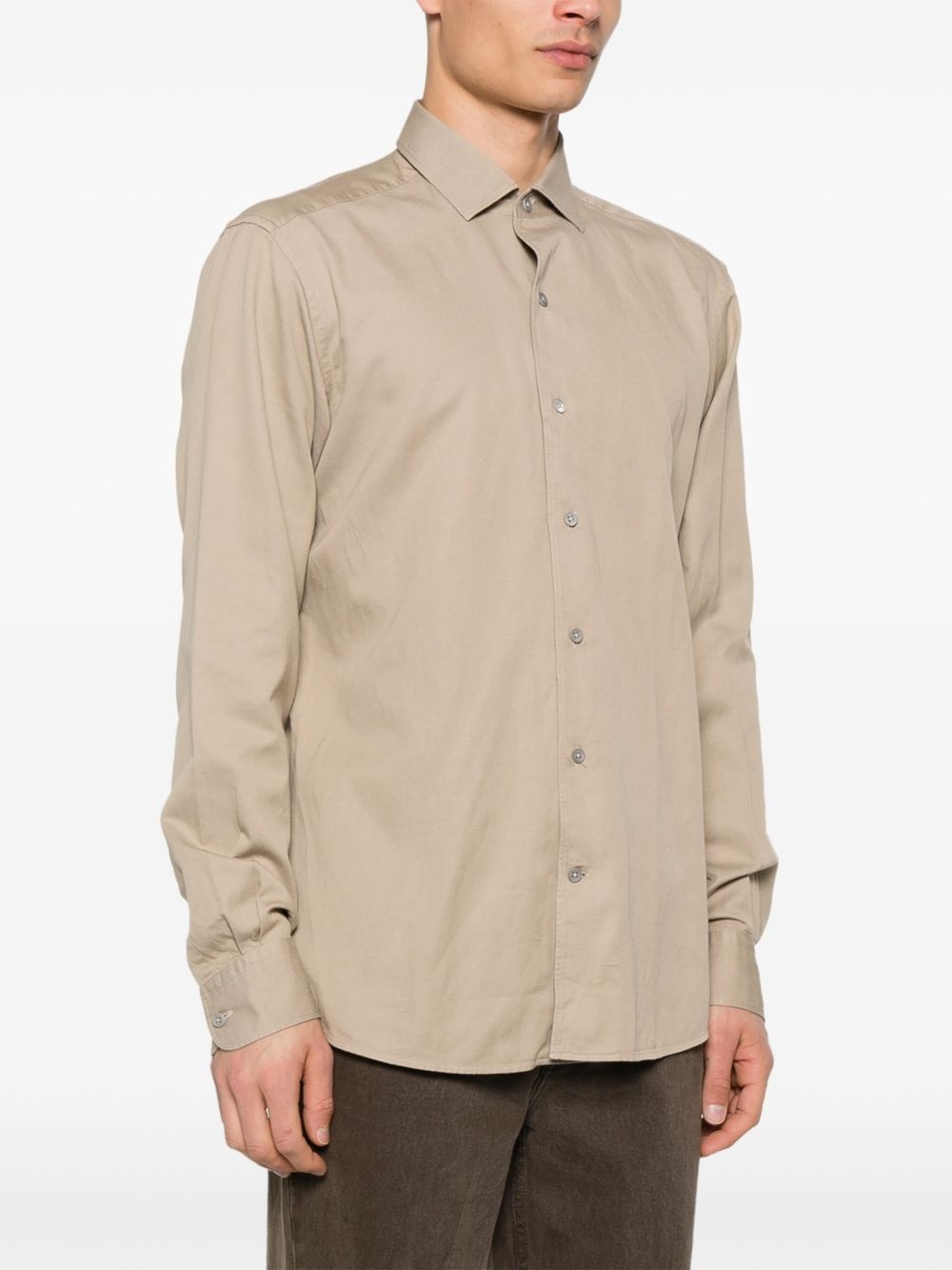 spread-collar shirt - 3