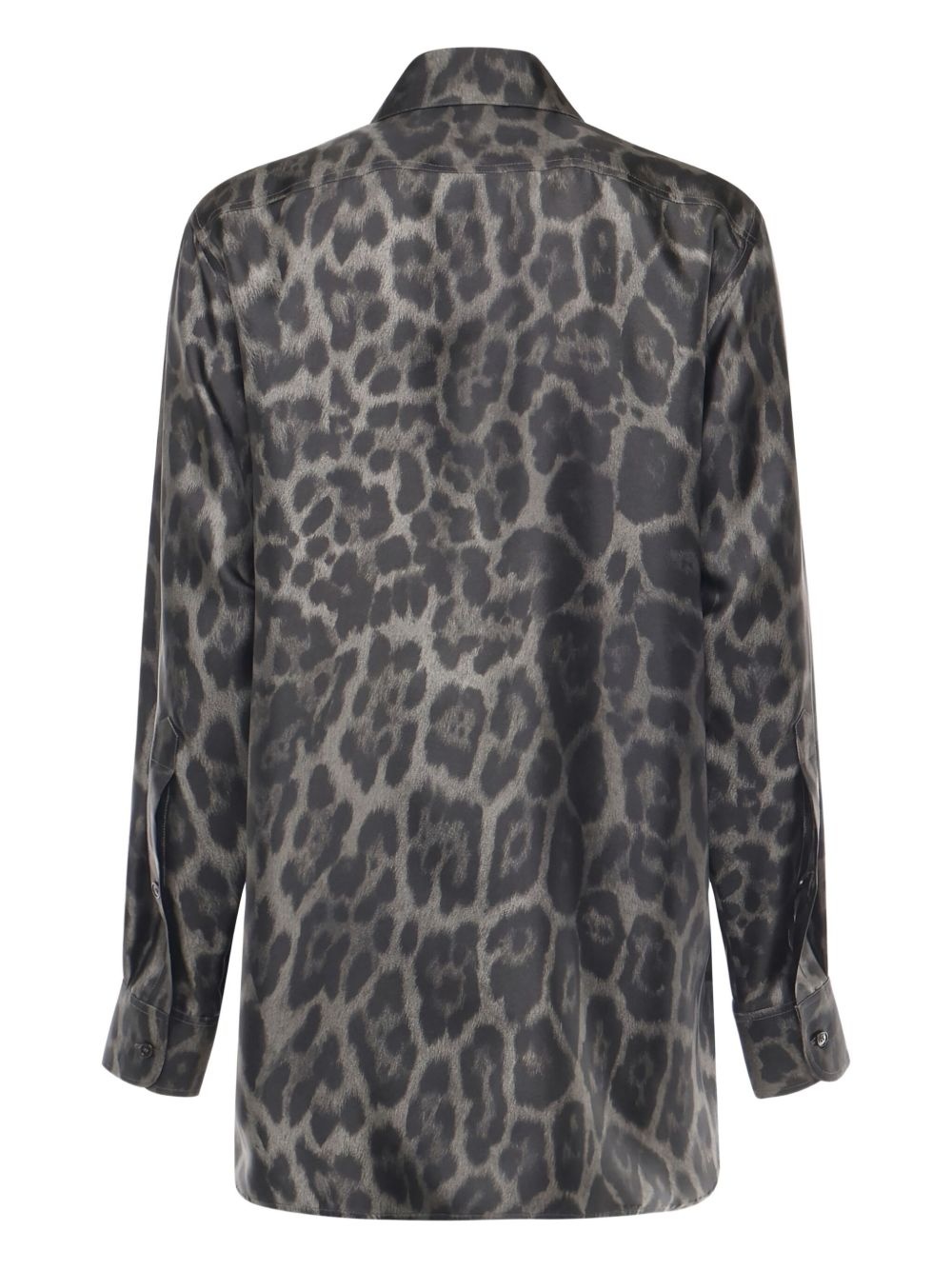 leopard-print silk shirt - 2