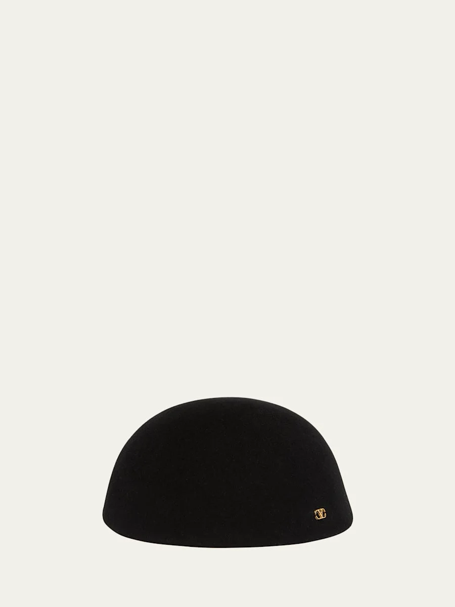 Men's VLogo Signature Wool Beret - 1