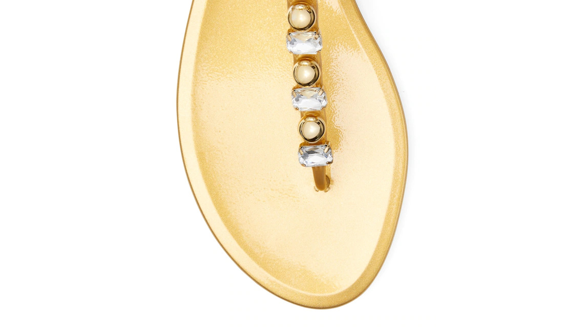 GOLDIE CRYSTAL JELLY SANDAL - 5