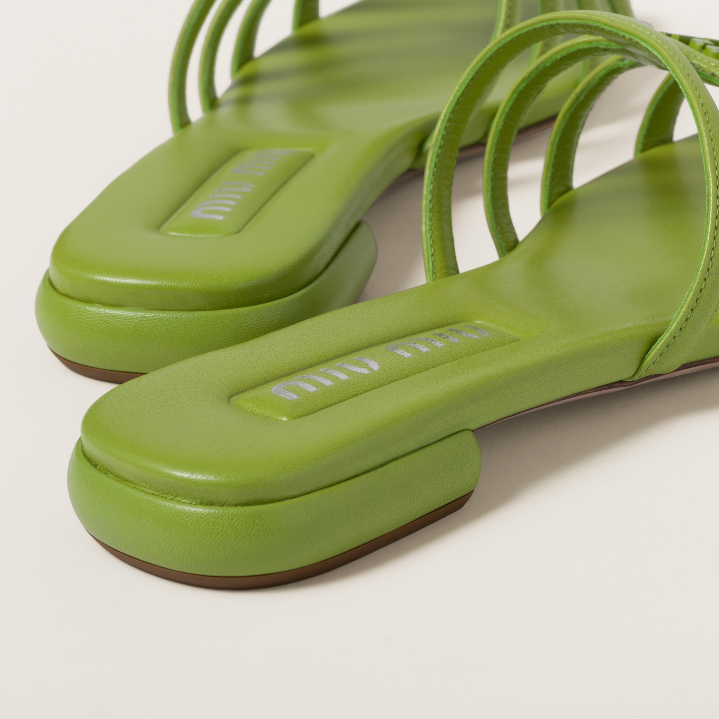 Padded leather sandals - 2