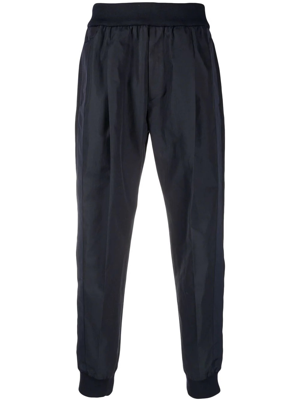 tapered elasticated trousers - 1