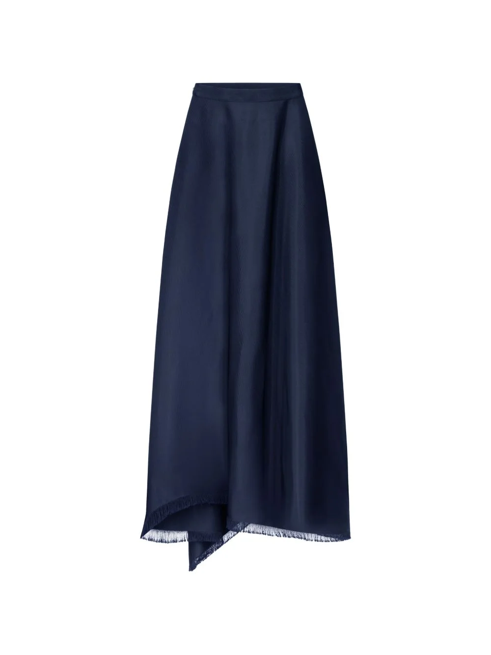 Ash frayed asymmetric long skirt - 1