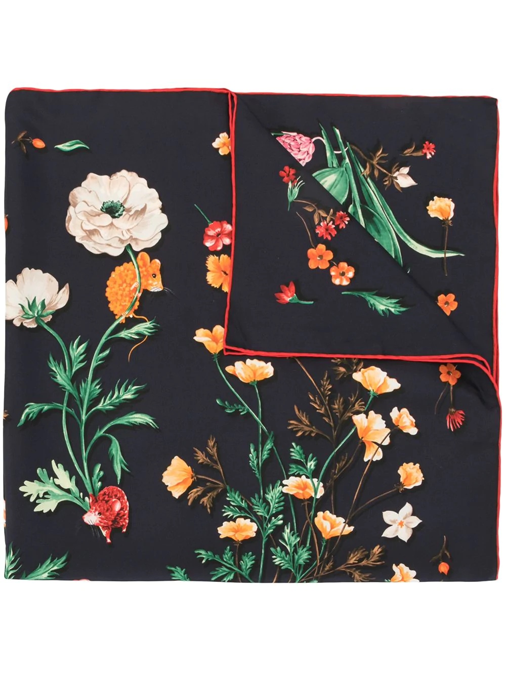 floral print foulard - 1