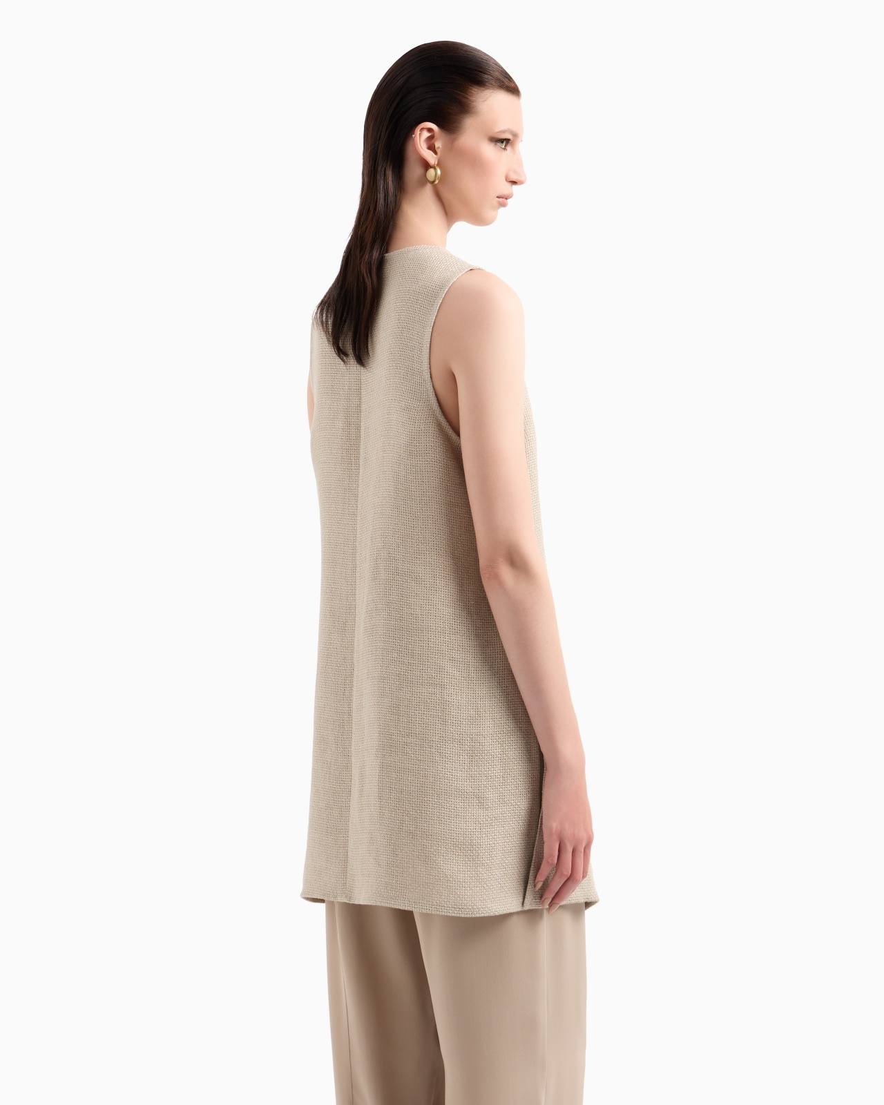 LONG TOP IN LINEN GAUZE - 3