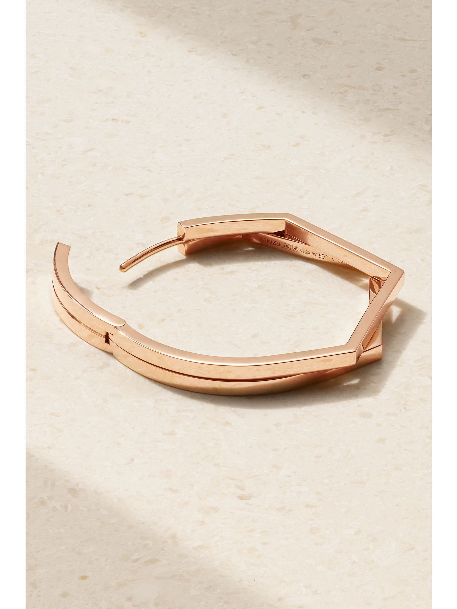 Antifer Large 18-karat rose gold single hoop earring Gold - 3