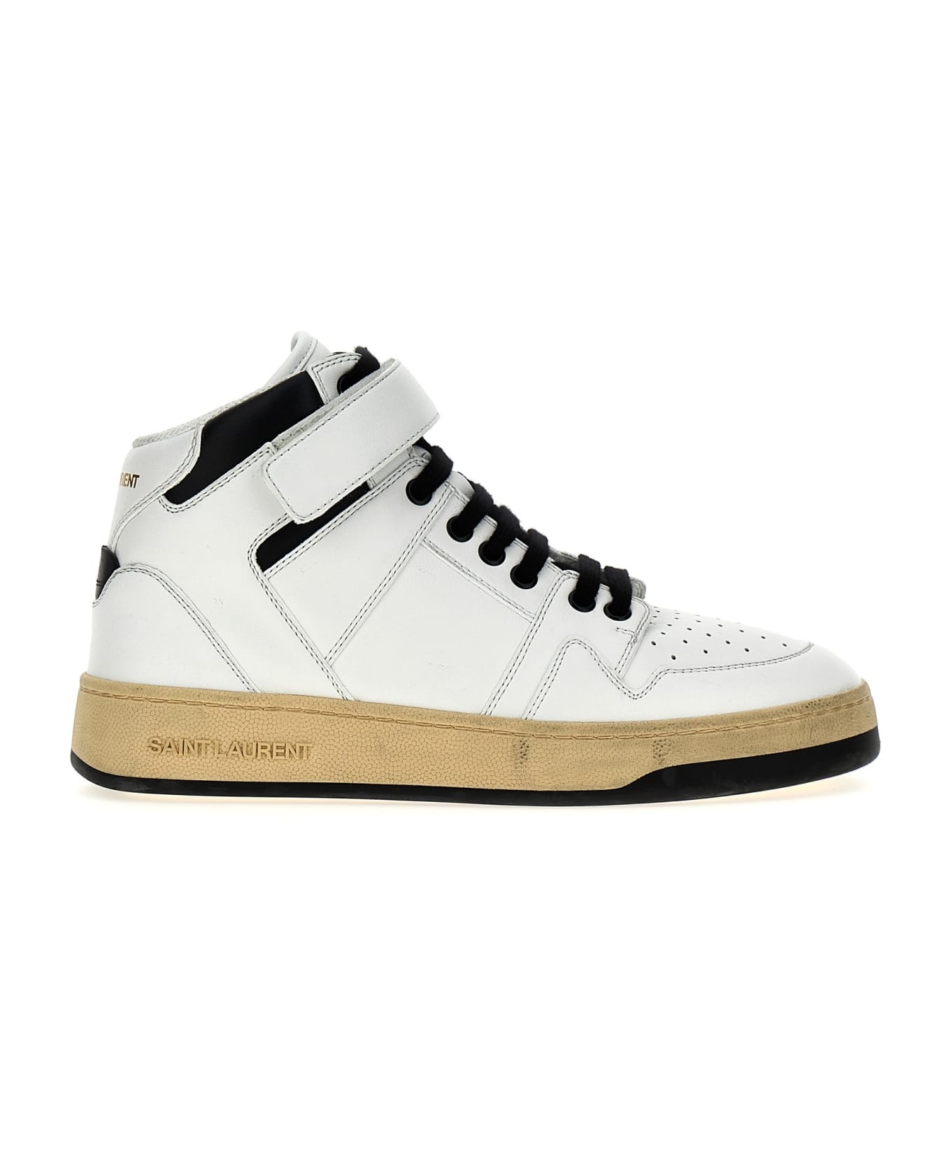 Saint Laurent LAX レザー ハイトップ スニーカー 75731700NI0 Lax High-Top Sneakers in Leather - Saint Laurent - Men | WE