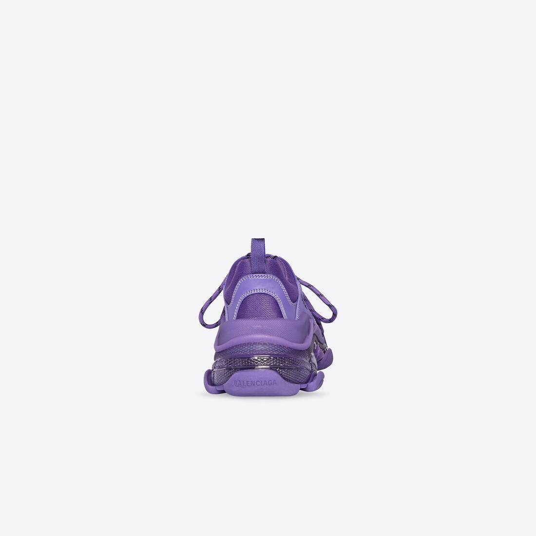 Women's Triple S Clear Sole Sneaker in Purple - 5