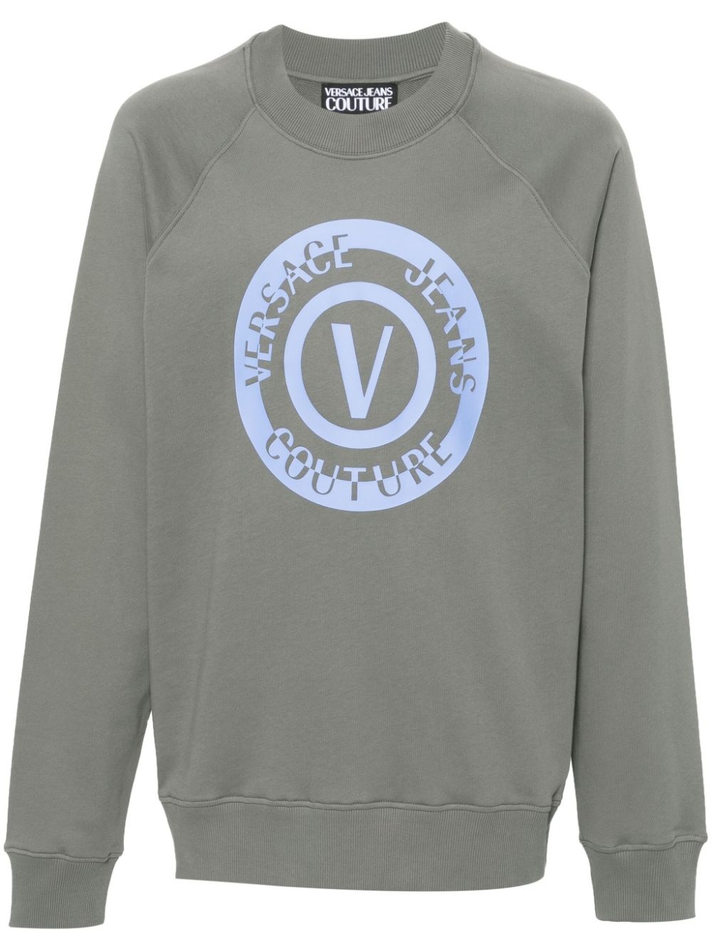 logo-print cotton sweatshirt - 1