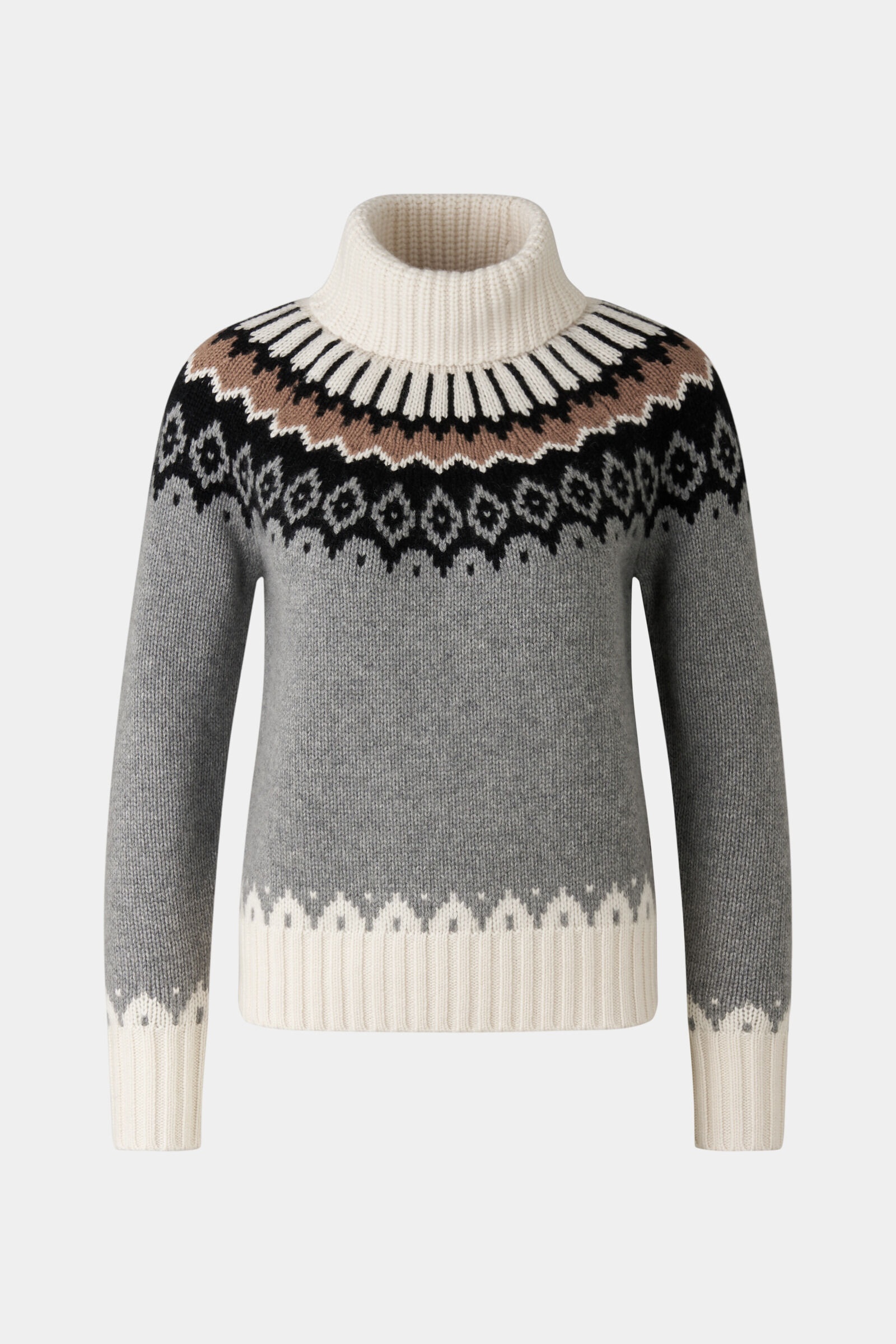 Ingrid Sweater in Gray/Off-white - 1