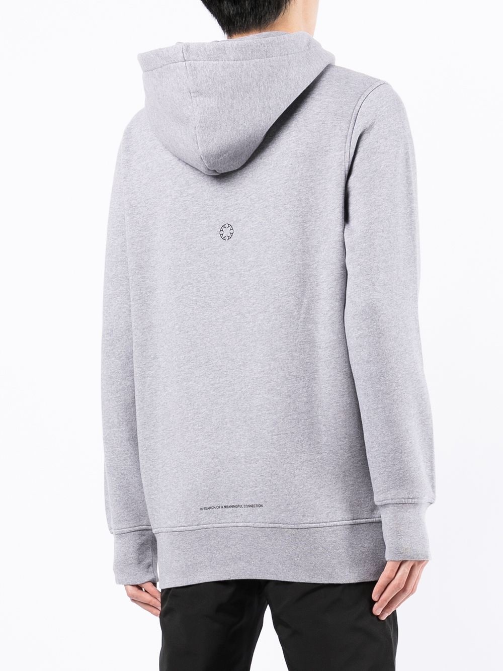 logo-print drawstring hoodie - 4