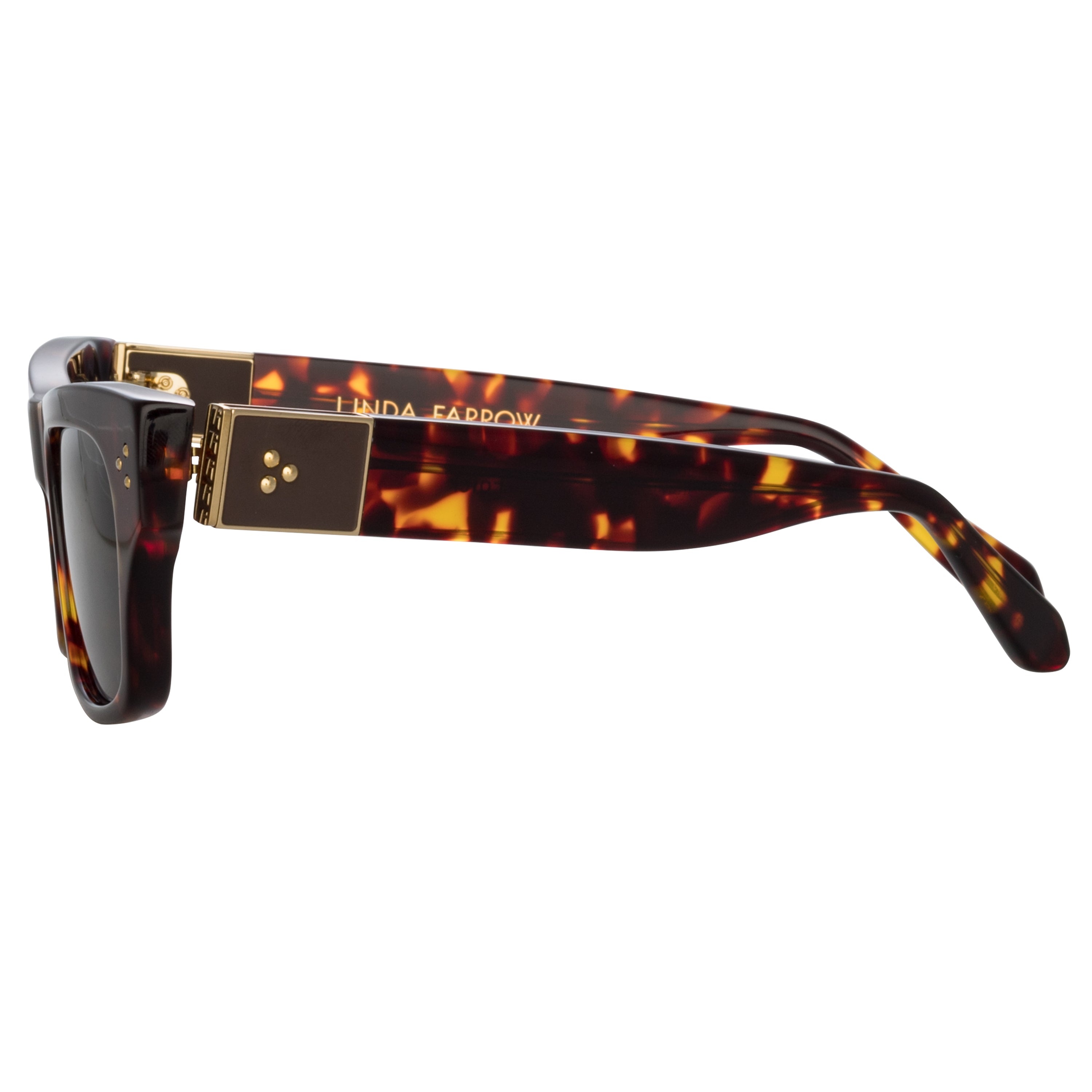MEN'S FALCK RECTANGULAR SUNGLASSES IN TORTOISESHELL - 7