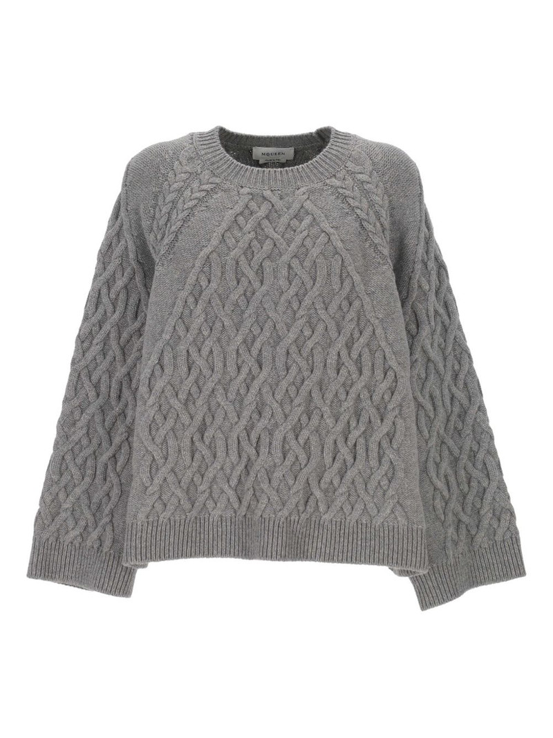 cable-knit wool sweater 1