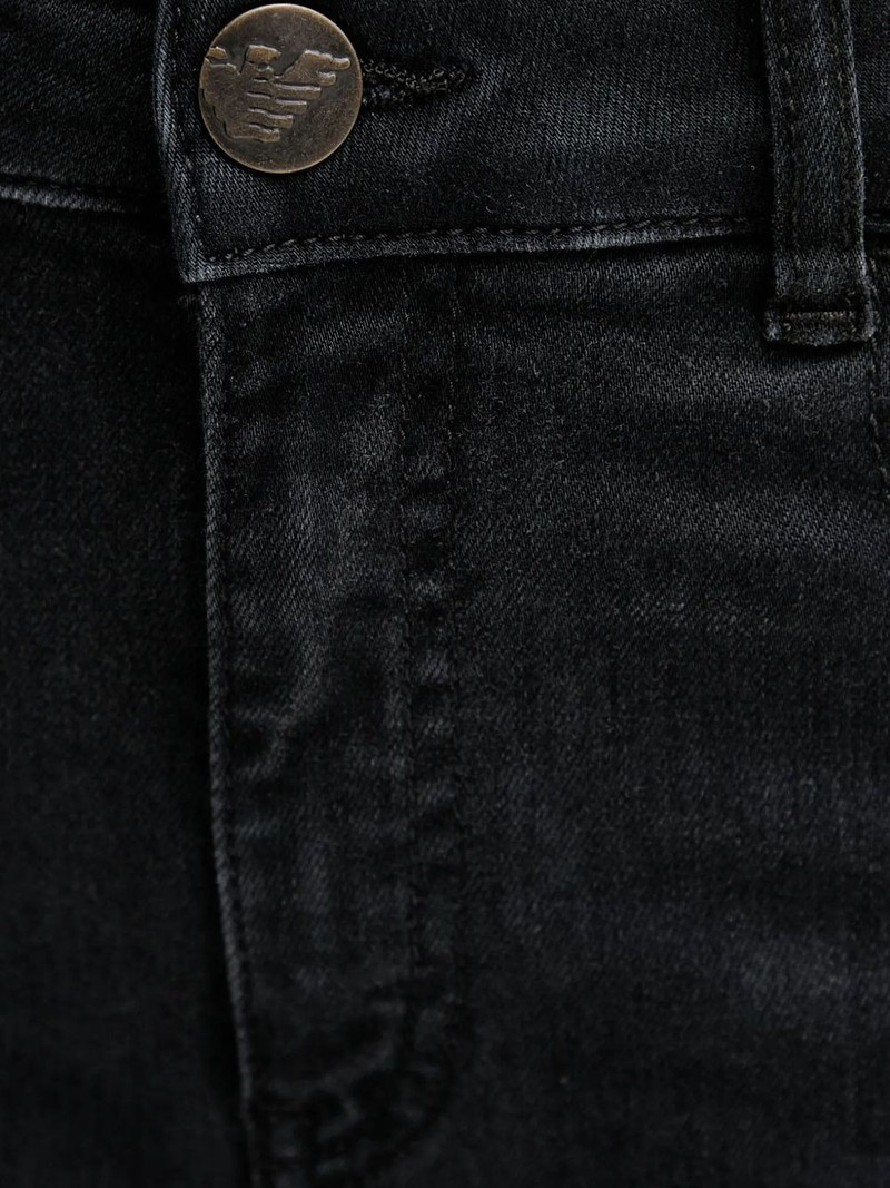 logo-embroidered flared jeans 4