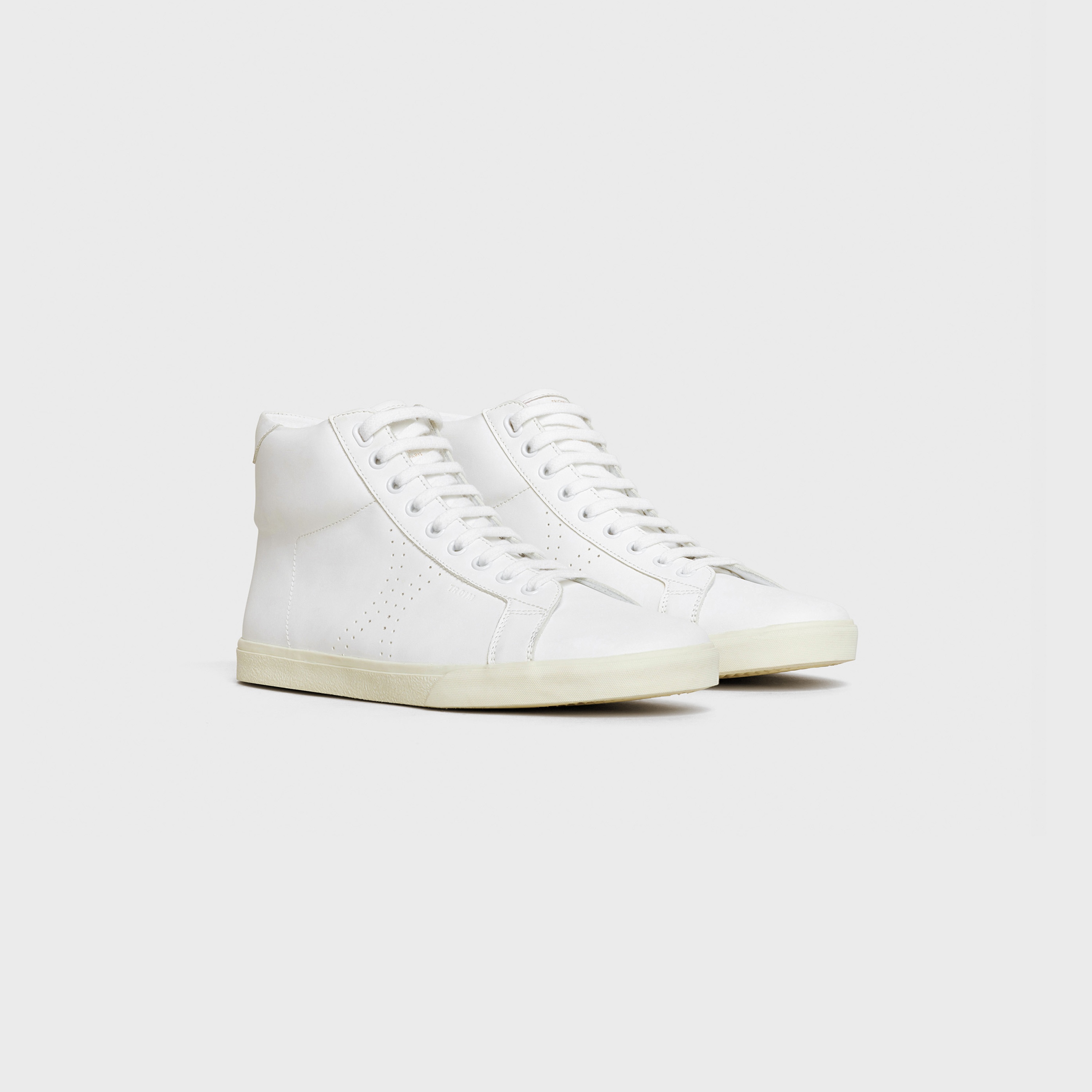 CELINE TRIOMPHE MID LACE UP SNEAKER IN CALFSKIN - 2