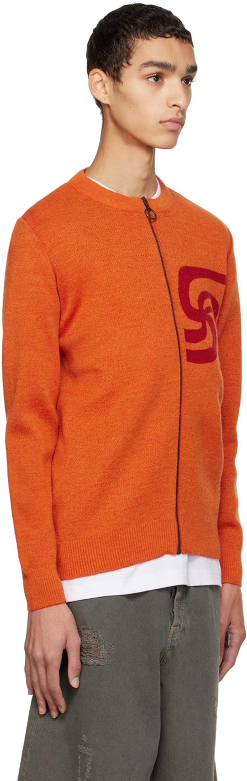 soulland Orange Armor Lux Edition Cardigan outlook