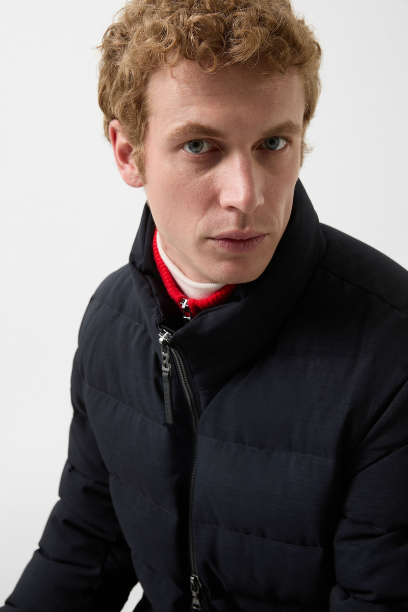 Hugh Down jacket in Navy blue 5