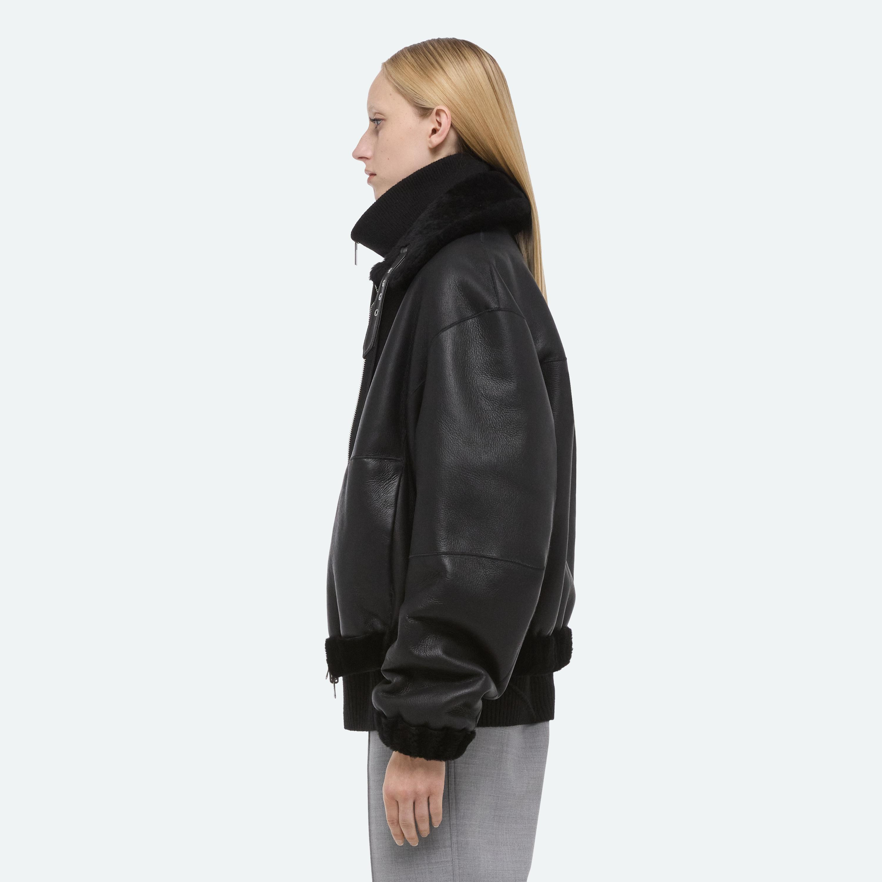 SHEARLING BOMBER - 5