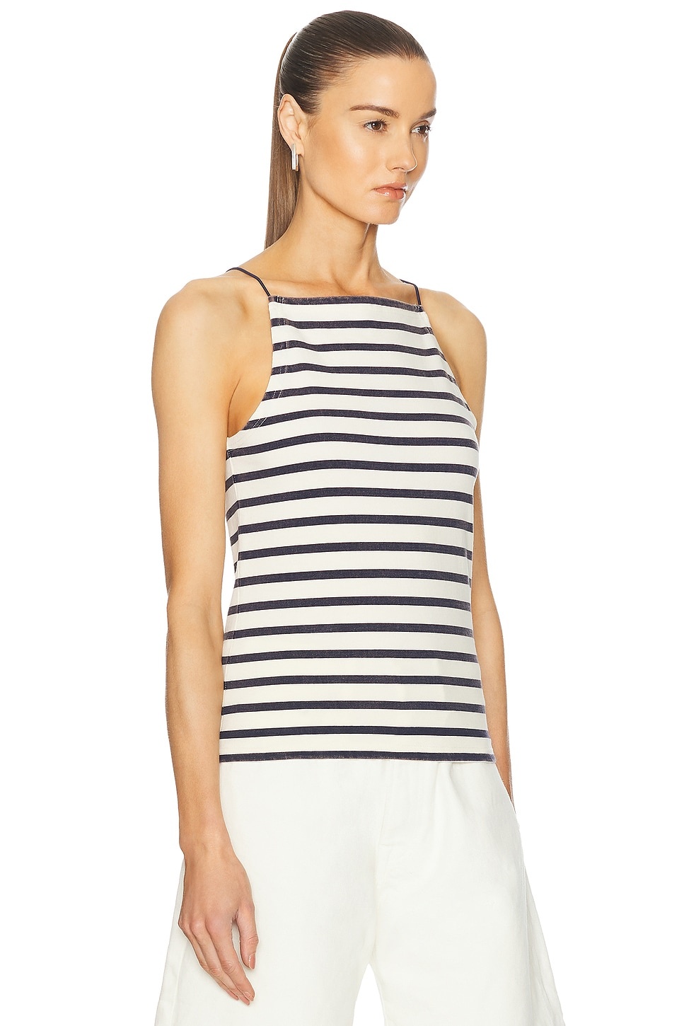 Halter Stripe Tee - 2